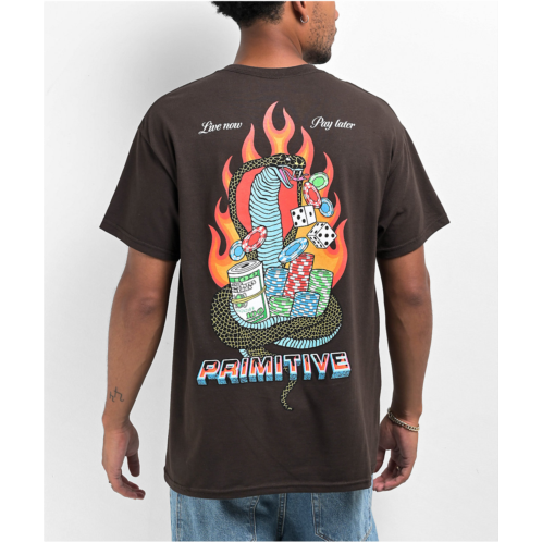 Primitive Cobra Brown T-Shirt | Zumiez