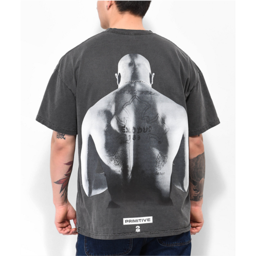 Primitive x Tupac Forever Black Wash T-Shirt | Zumiez