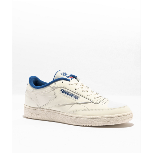 Reebok Club C 85 White & Vector Blue Shoes | Zumiez