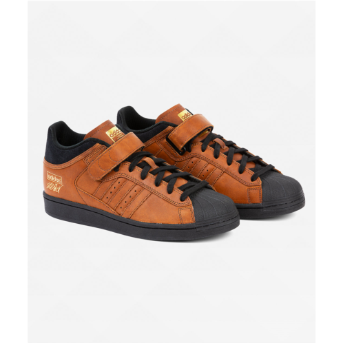 adidas Heitor Pro Shell ADV Brown & Core Black Skate Shoes | Zumiez