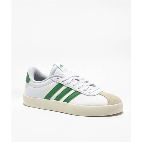 adidas VL Court 3.0 Low White & Green Shoes | Zumiez