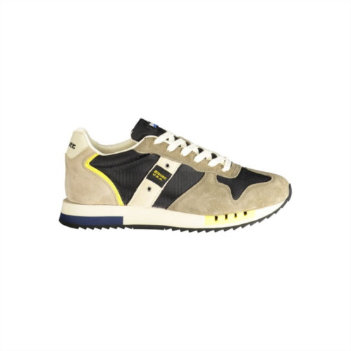 Blauer polyester mens sneaker