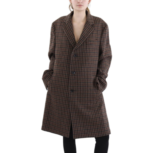 Salvatore Ferragamo womens virgin wool blend long wool coat