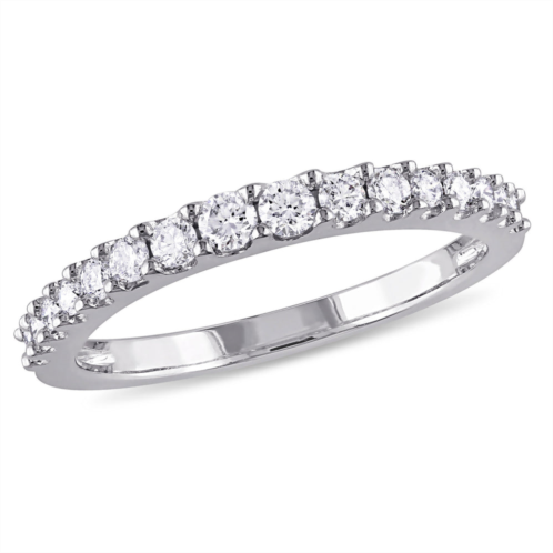 Mimi & Max 3/8ct tw diamond eternity ring 14k white gold