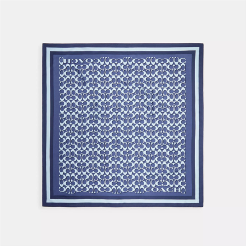 Coach Outlet signature print silk square scarf