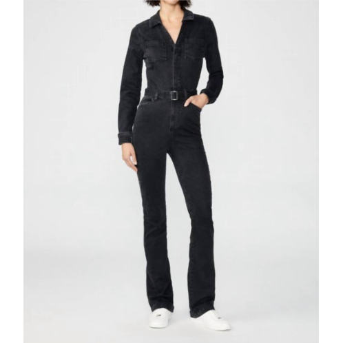 Paige manhattan denim jumpsuit in matilda