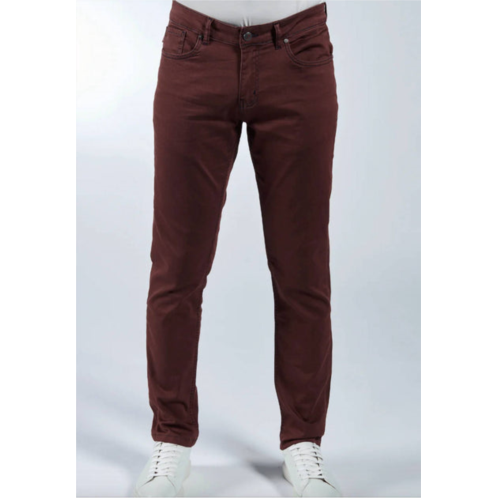 7 Downie St. zetterburg pant in burgundy in bordeaux