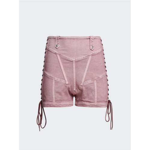 Jean Paul Gaultier x knwls washed laced mini shorts