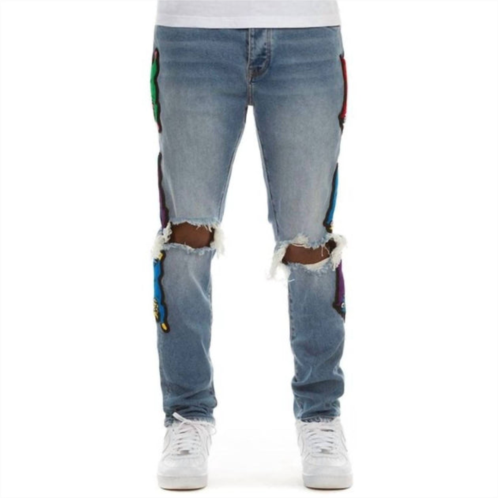 IceCream bill breaker jean in medium wash blue