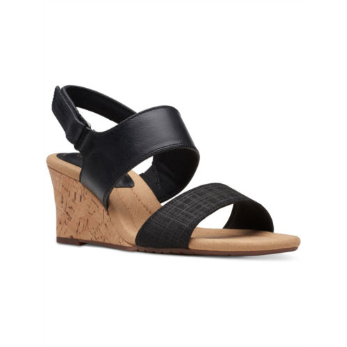 Clarks kyarra faye womens leather wedge sandals