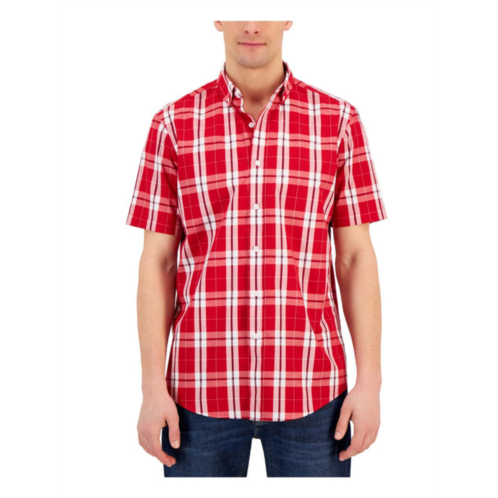 Club Room mens woven collar button-down shirt