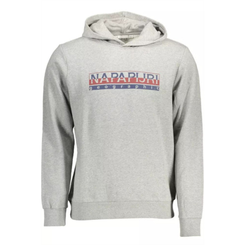 Napapijri elevated cotton hooded mens sweatshirt