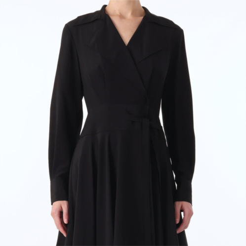 Jason Wu l/s silk cdc handkercheif hem dress