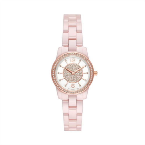 Michael Kors runway mk6622 womens pink-tone quartz 28mm watch