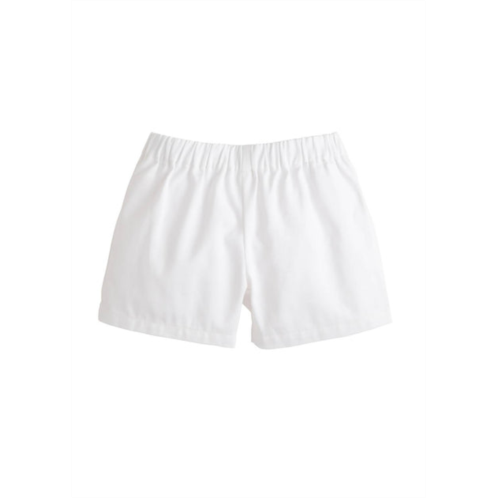 LITTLE ENGLISH boys basic short in white twill