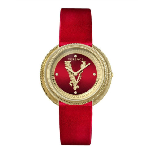 Versace thea leather watch