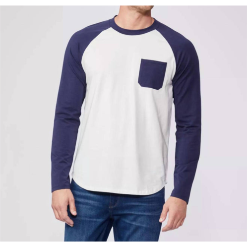 Paige abe baseball tee in indigo evening/fresh white