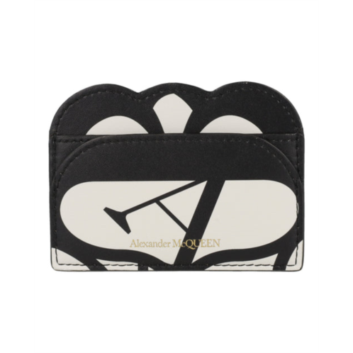 Alexander McQueen seal logo card holder