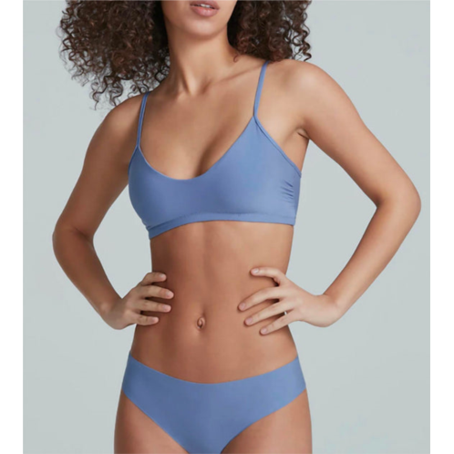 Commando butter bralette in hyacinth blue