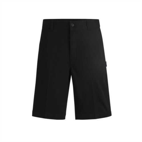 HUGO regular-fit regular-rise shorts in cotton twill