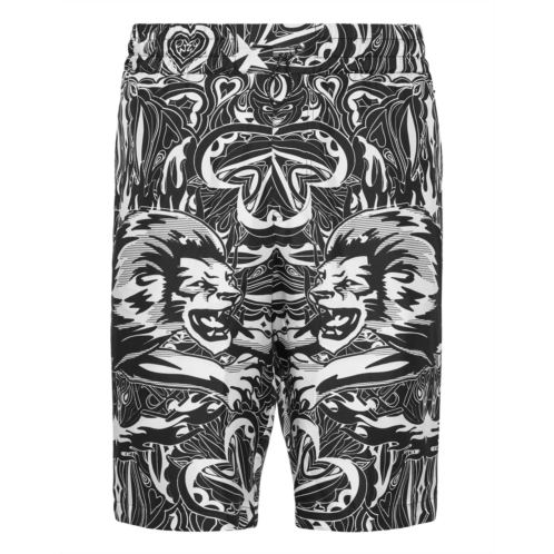 PHILIPP PLEIN silk cool kid shorts tribal circus