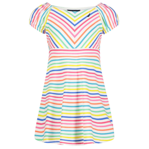 Nautica girls empire striped dress (7-16)