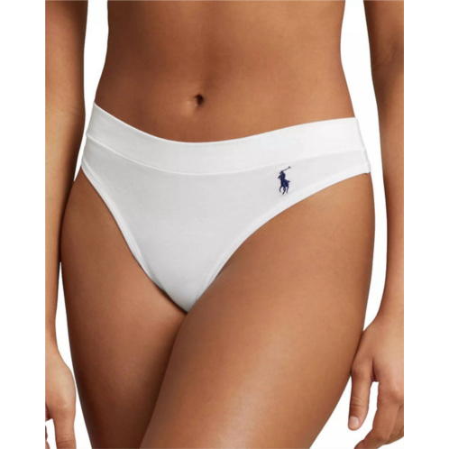 Polo Ralph Lauren club cotton thong panty in white cloud