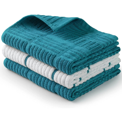 Zulay Kitchen absorbent kitchen towels cotton 3 pack 15x25