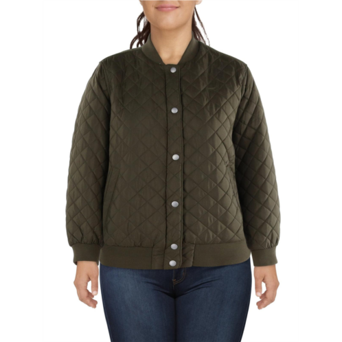 Levi plus womens shearling lined quilted bomber jacket