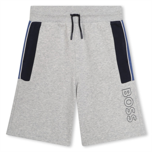 BOSS gray logo shorts