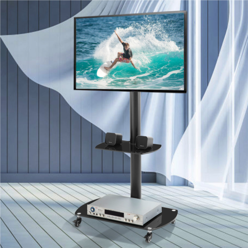 Streamdale Furniture streamdale height and angle adjustable multi-function tempered glass metal