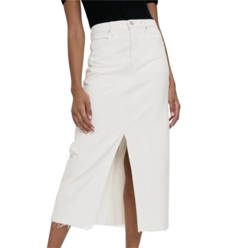 FRAME midaxi skirt in ecru