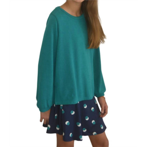 Area Code 407 tween lightweight sweaters in teal