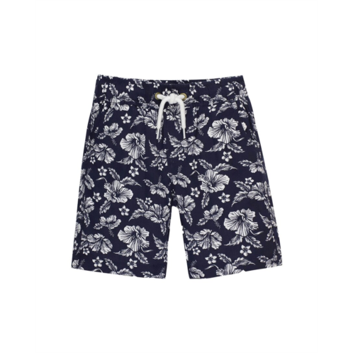 HOPE & HENRY pull-on relaxed linen-blend short