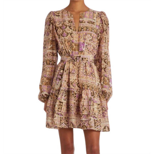 Marie Oliver preston dress in amethyst tile