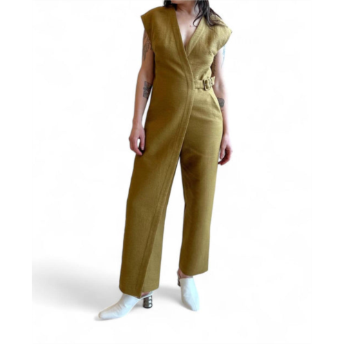 RACHEL COMEY steadfast jumpsuit in gold