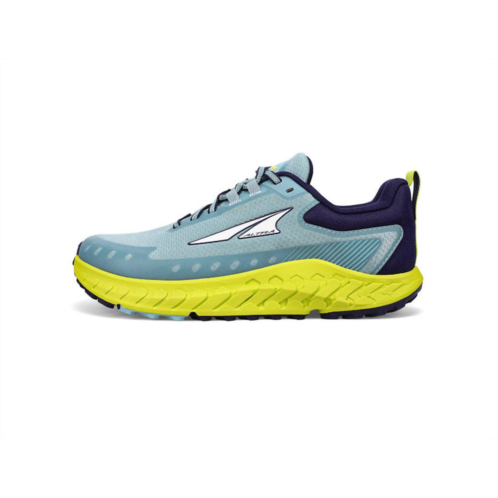 ALTRA womens outroad 2 trail running shoes in blue/green