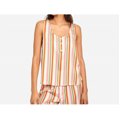 The Sleep Code dara sustainable tencel cami in drift multi stripe