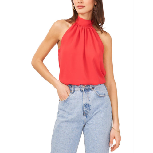 1.State womens tie back solid halter top