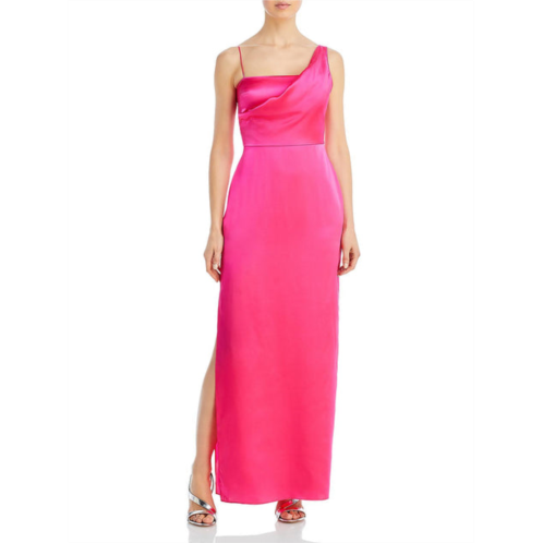 Aqua tesoro womens silk long evening dress