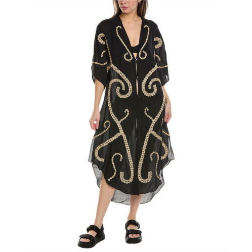 ViX solid braid detail long caftan