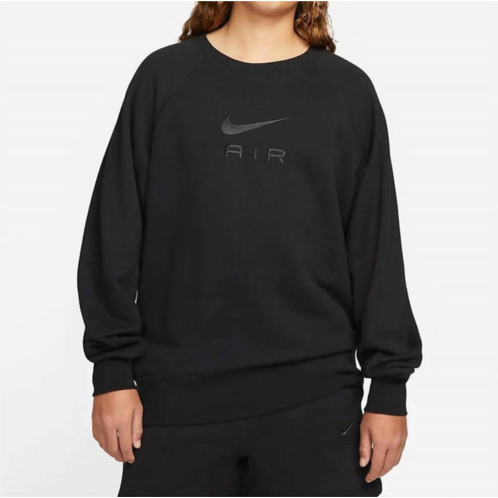 NIKE mens air crewneck sweatshirt in black