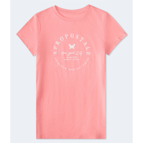 Aeropostale butterfly foil graphic tee