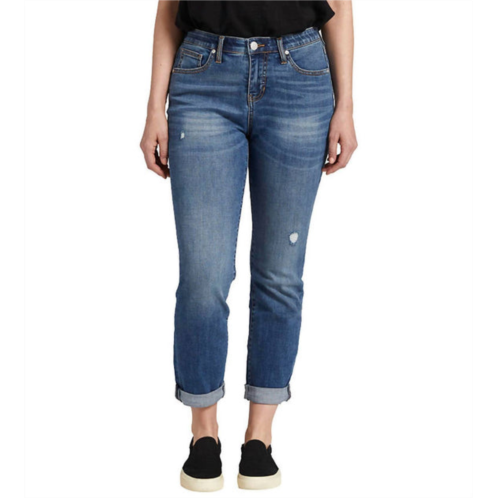 JAG carter mid rise girlfriend jean in everton blue