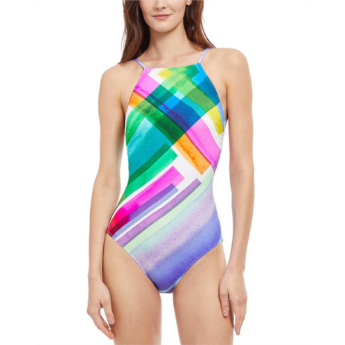 Gottex diagonal dreams high neck one-piece