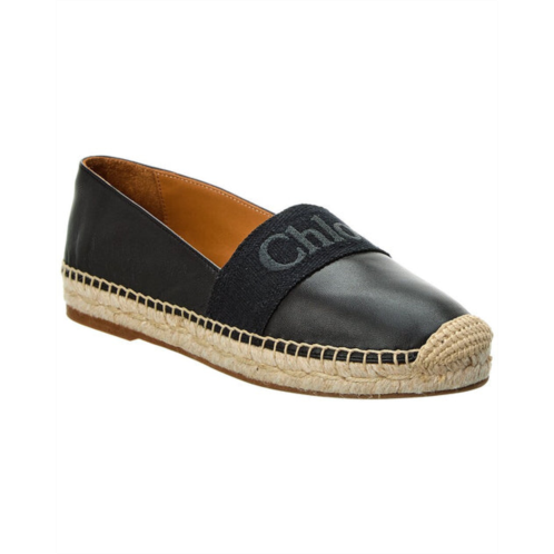 Chloe piia flat leather espadrille