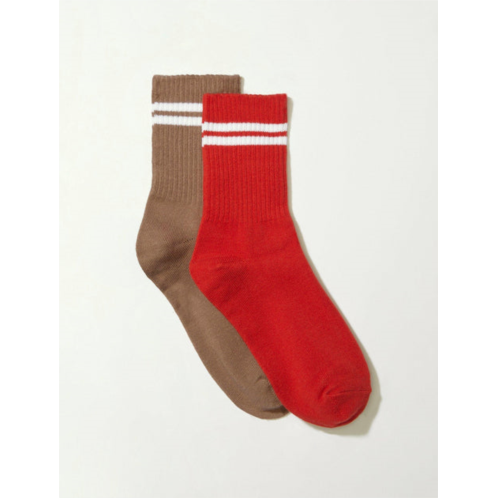 Lucky Brand lucky varsity solid crew sock 2 pk