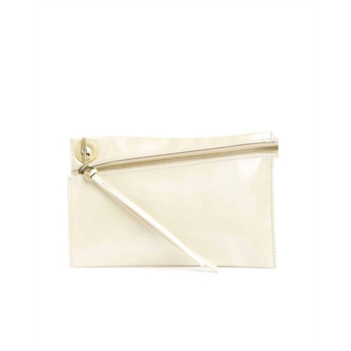 HOBO link clutch wallet in pearled ivory