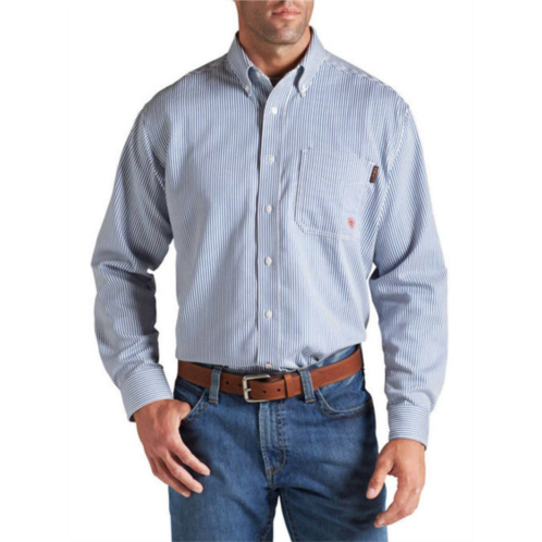 ARIAT basic work shirt in bold blue stripe