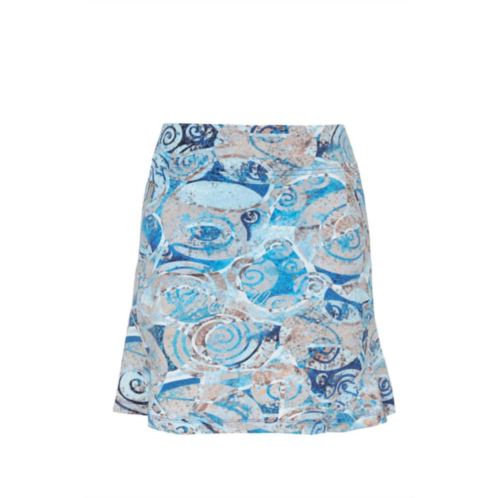 DOLCEZZA golf skort in blue/white/tan